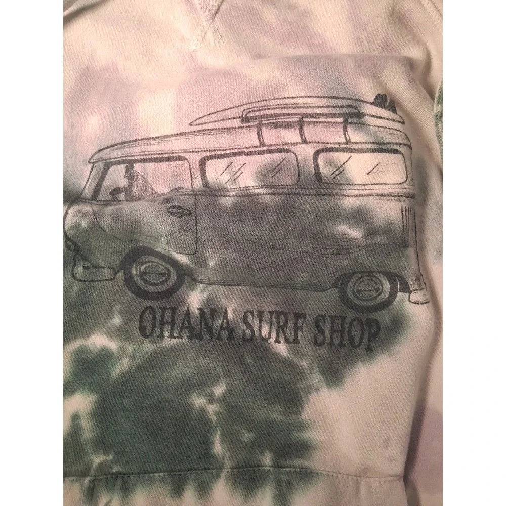 Blue 84 Ohana Surf Shop Stuart Fl Tie Dye Bambo Bus Jacket Coastal Hoodie‎ XL